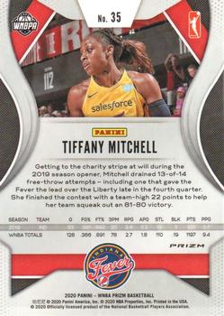 2020 Panini Prizm WNBA - Ruby Wave #35 Tiffany Mitchell Back