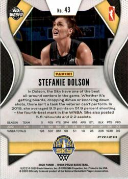 2020 Panini Prizm WNBA - Ruby Wave #43 Stefanie Dolson Back