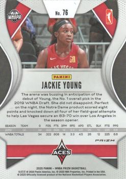 2020 Panini Prizm WNBA - Ruby Wave #76 Jackie Young Back