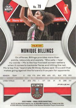 2020 Panini Prizm WNBA - Ruby Wave #79 Monique Billings Back