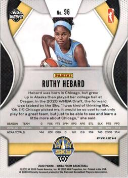 2020 Panini Prizm WNBA - Ruby Wave #96 Ruthy Hebard Back