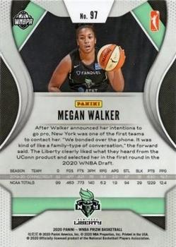 2020 Panini Prizm WNBA - Ruby Wave #97 Megan Walker Back