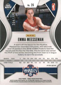 2020 Panini Prizm WNBA - Red #26 Emma Meesseman Back