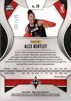 2020 Panini Prizm WNBA - Red #38 Alex Bentley Back