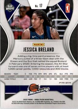 2020 Panini Prizm WNBA - Blue #17 Jessica Breland Back