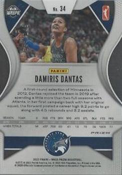 2020 Panini Prizm WNBA - Blue #34 Damiris Dantas Back