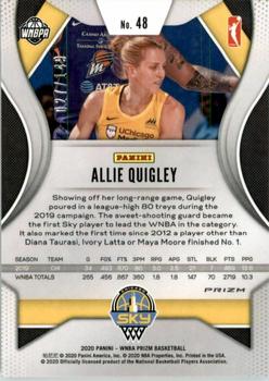 2020 Panini Prizm WNBA - Blue #48 Allie Quigley Back