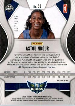 2020 Panini Prizm WNBA - Blue #50 Astou Ndour Back