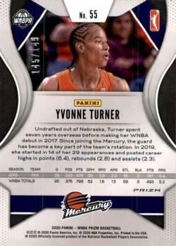 2020 Panini Prizm WNBA - Blue #55 Yvonne Turner Back