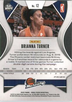 2020 Panini Prizm WNBA - Purple #12 Brianna Turner Back