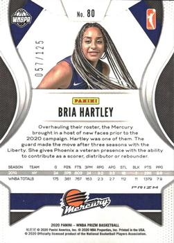 2020 Panini Prizm WNBA - Purple #80 Bria Hartley Back