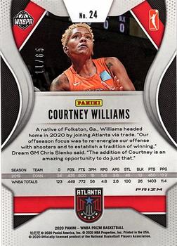 2020 Panini Prizm WNBA - Orange #24 Courtney Williams Back