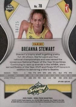 2020 Panini Prizm WNBA - Green Pulsar #70 Breanna Stewart Back