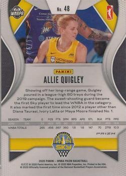 2020 Panini Prizm WNBA - Gold #48 Allie Quigley Back