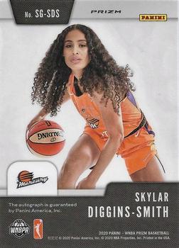 2020 Panini Prizm WNBA - Signatures Silver #SG-SDS Skylar Diggins-Smith Back