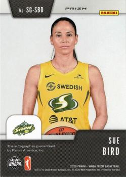 2020 Panini Prizm WNBA - Signatures Green #SG-SBD Sue Bird Back