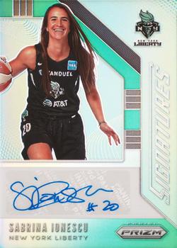 2020 Panini Prizm WNBA - Signatures Green #SG-SIO Sabrina Ionescu Front