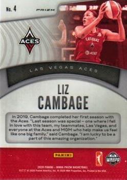 2020 Panini Prizm WNBA - Dominance Green #4 Liz Cambage Back