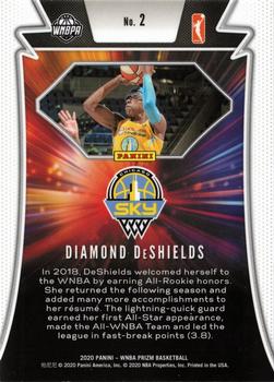 2020 Panini Prizm WNBA - Far Out #2 Diamond DeShields Back