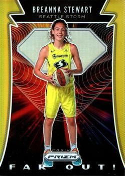 2020 Panini Prizm WNBA - Far Out Gold #6 Breanna Stewart Front