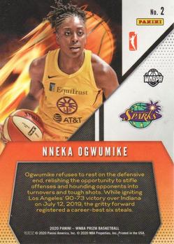 2020 Panini Prizm WNBA - Fearless Green #2 Nneka Ogwumike Back