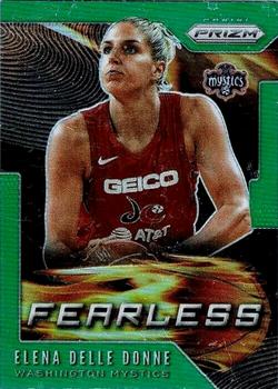 2020 Panini Prizm WNBA - Fearless Green #9 Elena Delle Donne Front