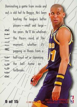 1996-97 Fleer - Swing Shift #9 Reggie Miller Back