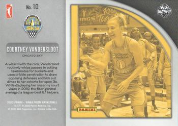 2020 Panini Prizm WNBA - Get Hyped Green #10 Courtney Vandersloot Back
