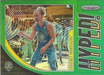 2020 Panini Prizm WNBA - Get Hyped Green #10 Courtney Vandersloot Front
