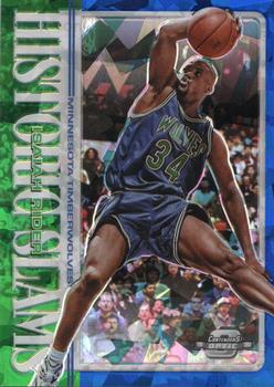 2019-20 Panini Contenders Optic - Historic Slams Blue Cracked Ice #10 Isaiah Rider Front