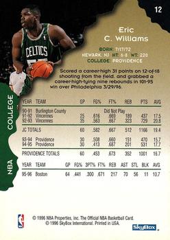 1996-97 Hoops #12 Eric Williams Back