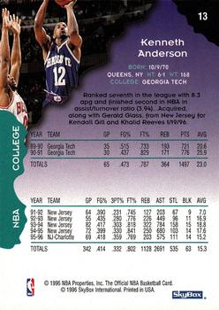 1996-97 Hoops #13 Kenny Anderson Back