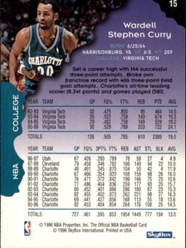 1996-97 Hoops #15 Dell Curry Back