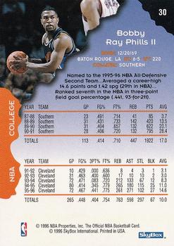1996-97 Hoops #30 Bobby Phills Back