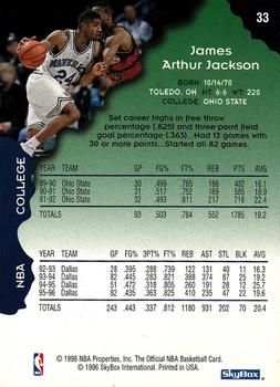 1996-97 Hoops #33 Jim Jackson Back