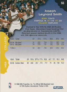 1996-97 Hoops #55 Joe Smith Back