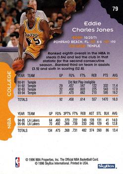 1996-97 Hoops #79 Eddie Jones Back