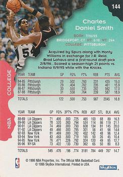 1996-97 Hoops #144 Charles Smith Back