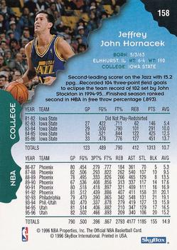 1996-97 Hoops #158 Jeff Hornacek Back