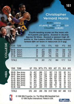 1996-97 Hoops #161 Chris Morris Back