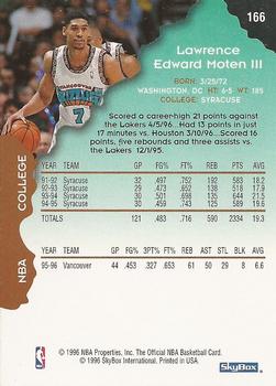 1996-97 Hoops #166 Lawrence Moten Back