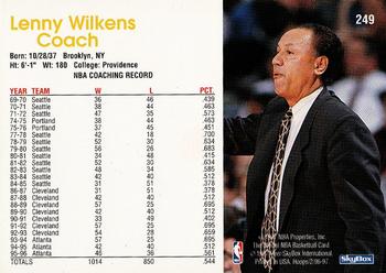 1996-97 Hoops #249 Lenny Wilkens Back