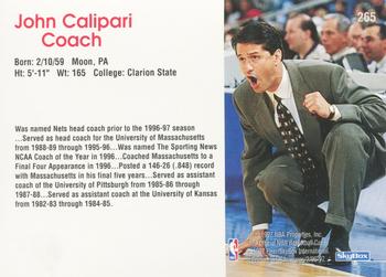 1996-97 Hoops #265 John Calipari Back