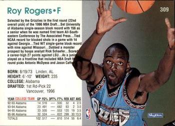 1996-97 Hoops #309 Roy Rogers Back