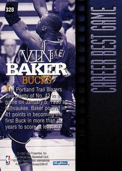 1996-97 Hoops #328 Vin Baker Back