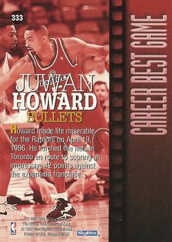 1996-97 Hoops #333 Juwan Howard Back