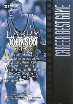 1996-97 Hoops #334 Larry Johnson Back