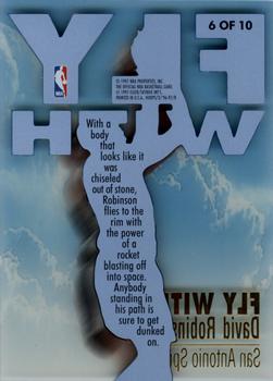 1996-97 Hoops - Fly With #6 David Robinson Back