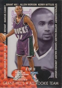 1996-97 Hoops - Grant's All-Rookies #2 Ray Allen Back