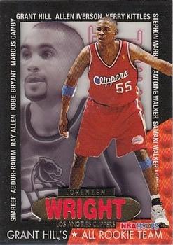 1996-97 Hoops - Grant's All-Rookies #11 Lorenzen Wright Front